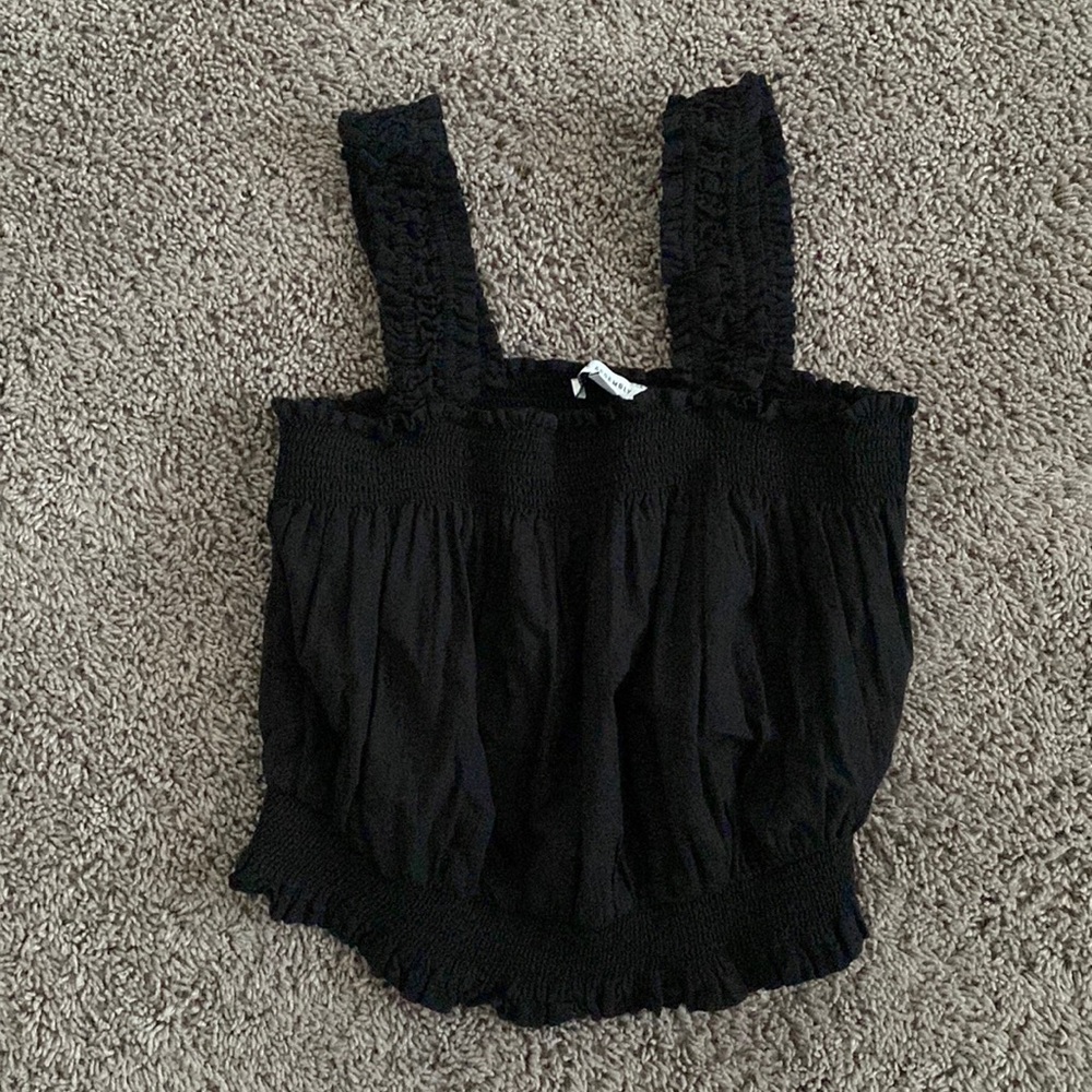Black crop top